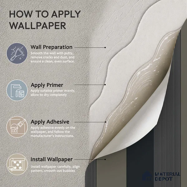 6063 | 10 Meter x 21 Inches Stripes Look Wallpaper - 57.41 Sq. Ft. | Minimum 15% wastage during installation