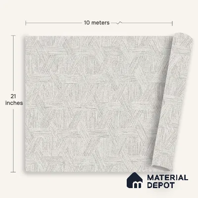 6064 | 10 Meter x 21 Inches Texture Look Wallpaper - 57.41 Sq. Ft. | Minimum 15% wastage during installation