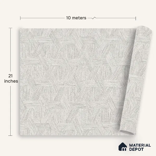 6064 | 10 Meter x 21 Inches Texture Look Wallpaper - 57.41 Sq. Ft. | Minimum 15% wastage during installation