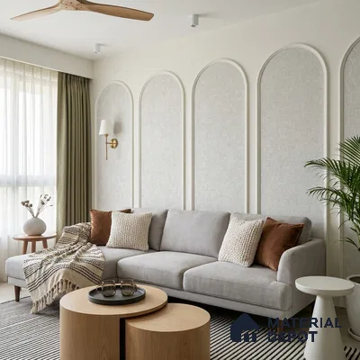 6064 | 10 Meter x 21 Inches Texture Look Wallpaper - 57.41 Sq. Ft. | Minimum 15% wastage during installation