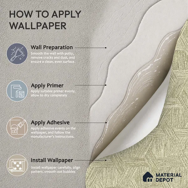 6065 | 10 Meter x 21 Inches Texture Look Wallpaper - 57.41 Sq. Ft. | Minimum 15% wastage during installation