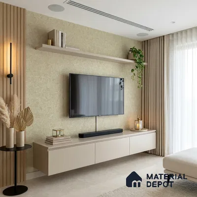 6065 | 10 Meter x 21 Inches Texture Look Wallpaper - 57.41 Sq. Ft. | Minimum 15% wastage during installation