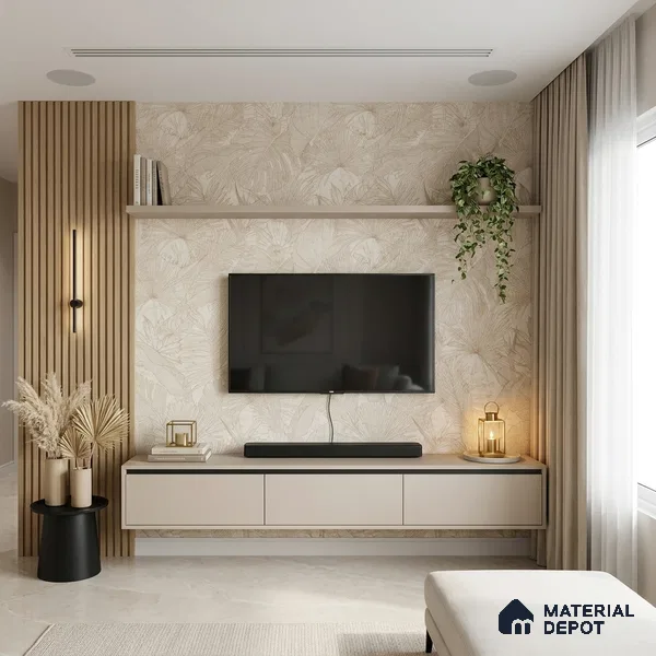 72520-2 | 5 Meter x 42 Inches Florals Look Wallpaper - 57.41 Sq. Ft. | Minimum 15% wastage during installation
