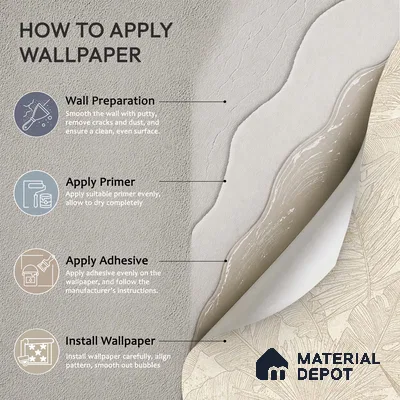 72520-2 | 5 Meter x 42 Inches Florals Look Wallpaper - 57.41 Sq. Ft. | Minimum 15% wastage during installation