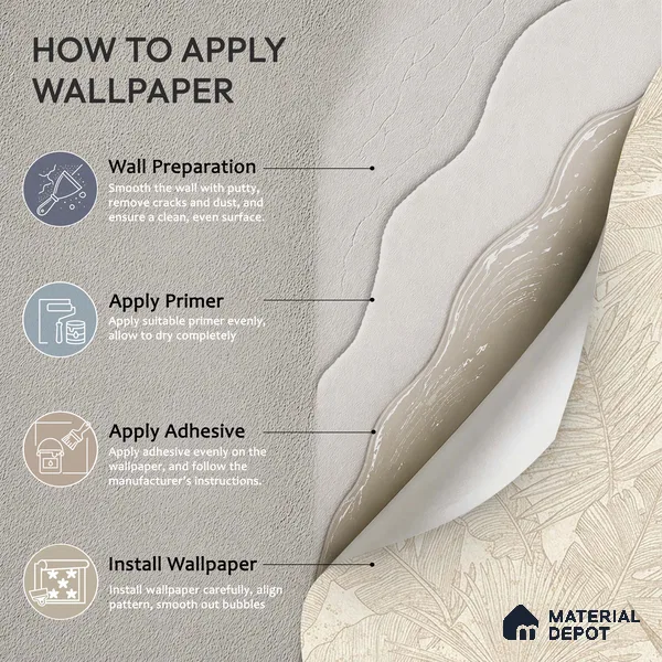 72520-2 | 5 Meter x 42 Inches Florals Look Wallpaper - 57.41 Sq. Ft. | Minimum 15% wastage during installation