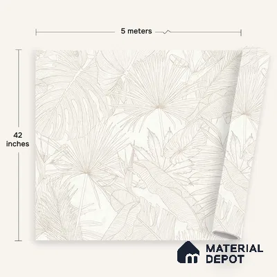 72520-1 | 5 Meter x 42 Inches Florals Look Wallpaper - 57.41 Sq. Ft. | Minimum 15% wastage during installation