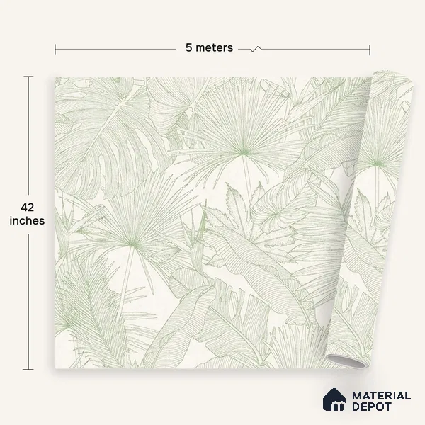 72520-4 | 5 Meter x 42 Inches Florals Look Wallpaper - 57.41 Sq. Ft. | Minimum 15% wastage during installation