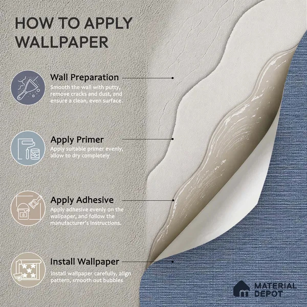 72525-2 | 5 Meter x 42 Inches Patterned Look Wallpaper - 57.41 Sq. Ft. | Minimum 15% wastage during installation