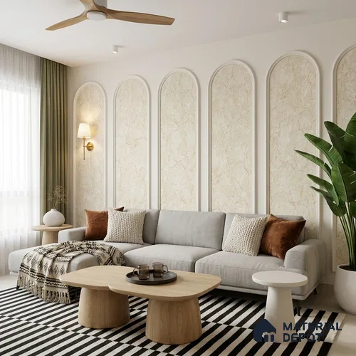 72524-2 | 5 Meter x 42 Inches Marble Look Wallpaper - 57.41 Sq. Ft. | Minimum 10% wastage during installation