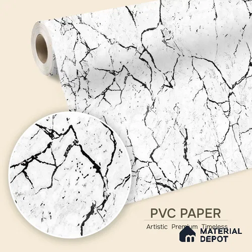 72524-1 | 5 Meter x 42 Inches Marble Look Wallpaper - 57.41 Sq. Ft. | Minimum 10% wastage during installation
