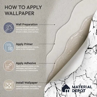 72524-1 | 5 Meter x 42 Inches Marble Look Wallpaper - 57.41 Sq. Ft. | Minimum 10% wastage during installation