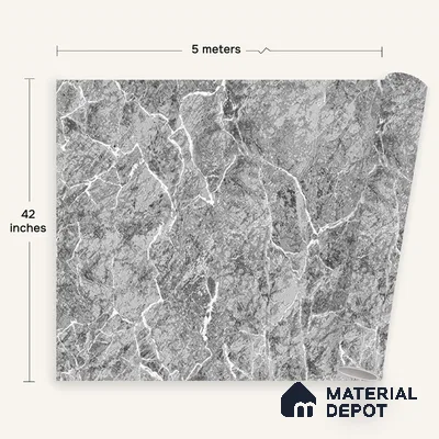 72524-4 | 5 Meter x 42 Inches Marble Look Wallpaper - 57.41 Sq. Ft. | Minimum 10% wastage during installation
