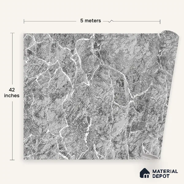 72524-4 | 5 Meter x 42 Inches Marble Look Wallpaper - 57.41 Sq. Ft. | Minimum 10% wastage during installation