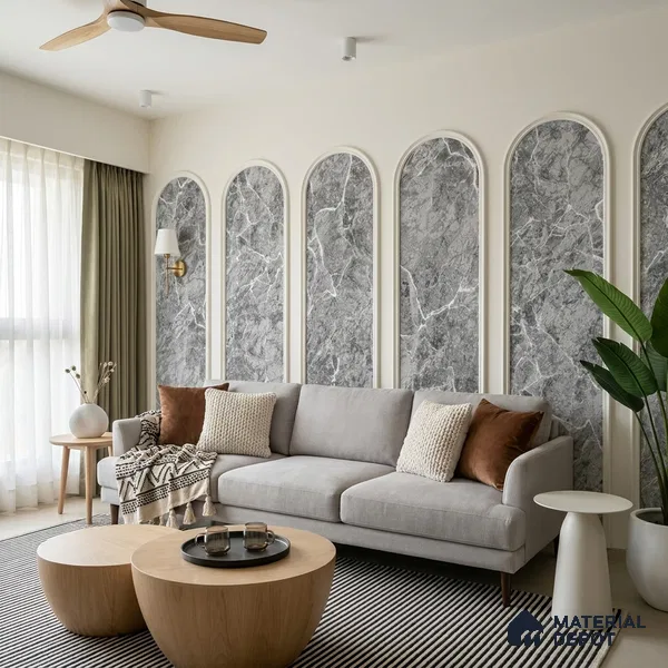 72524-4 | 5 Meter x 42 Inches Marble Look Wallpaper - 57.41 Sq. Ft. | Minimum 10% wastage during installation