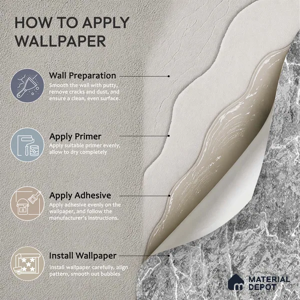 72524-4 | 5 Meter x 42 Inches Marble Look Wallpaper - 57.41 Sq. Ft. | Minimum 10% wastage during installation