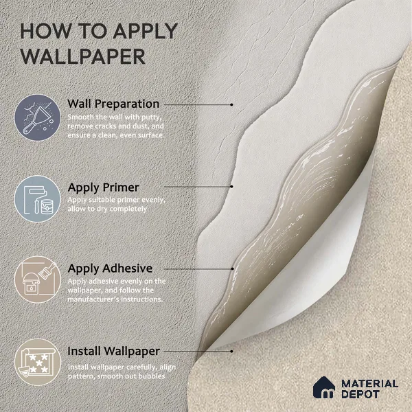 72519-3 | 5 Meter x 42 Inches Patterned Look Wallpaper - 57.41 Sq. Ft. | Minimum 15% wastage during installation