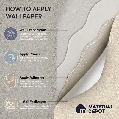 72517-2 | 5 Meter x 42 Inches Patterned Look Wallpaper - 57.41 Sq. Ft. | Minimum 15% wastage during installation
