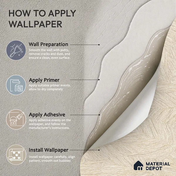 72517-2 | 5 Meter x 42 Inches Patterned Look Wallpaper - 57.41 Sq. Ft. | Minimum 15% wastage during installation