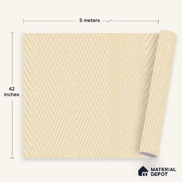 72510-2 | 5 Meter x 42 Inches Patterned Look Wallpaper - 57.41 Sq. Ft. | Minimum 15% wastage during installation