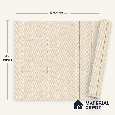 72510-3 | 5 Meter x 42 Inches Patterned Look Wallpaper - 57.41 Sq. Ft. | Minimum 15% wastage during installation