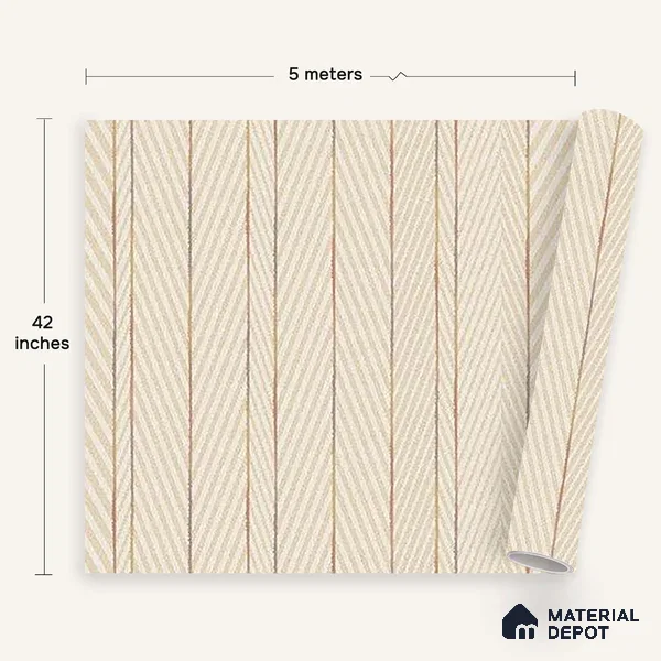 72510-3 | 5 Meter x 42 Inches Patterned Look Wallpaper - 57.41 Sq. Ft. | Minimum 15% wastage during installation