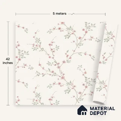 72509-1 | 5 Meter x 42 Inches Florals Look Wallpaper - 57.41 Sq. Ft. | Minimum 15% wastage during installation