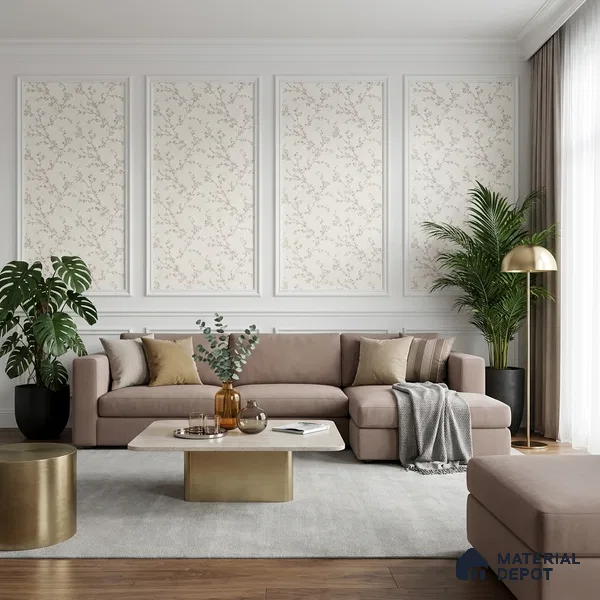 72509-1 | 5 Meter x 42 Inches Florals Look Wallpaper - 57.41 Sq. Ft. | Minimum 15% wastage during installation