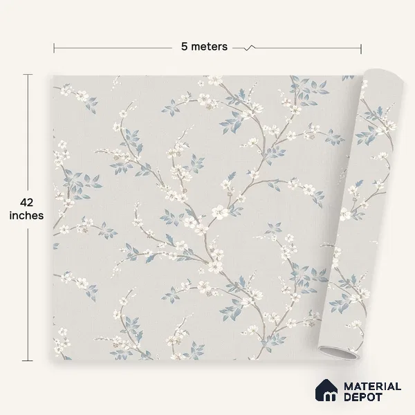 72509-2 | 5 Meter x 42 Inches Florals Look Wallpaper - 57.41 Sq. Ft. | Minimum 15% wastage during installation