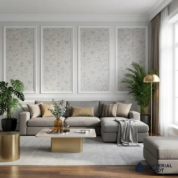 72509-2 | 5 Meter x 42 Inches Florals Look Wallpaper - 57.41 Sq. Ft. | Minimum 15% wastage during installation