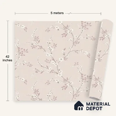 72509-3 | 5 Meter x 42 Inches Florals Look Wallpaper - 57.41 Sq. Ft. | Minimum 15% wastage during installation