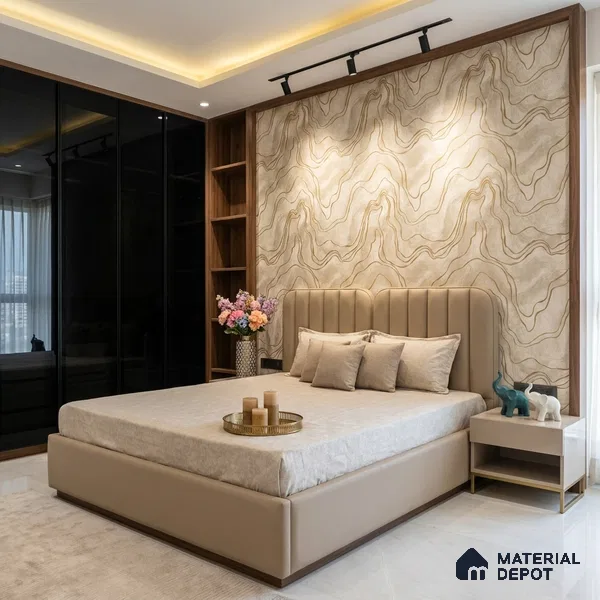 72504-1 | 5 Meter x 42 Inches Marble Look Wallpaper - 57.41 Sq. Ft. | Minimum 10% wastage during installation