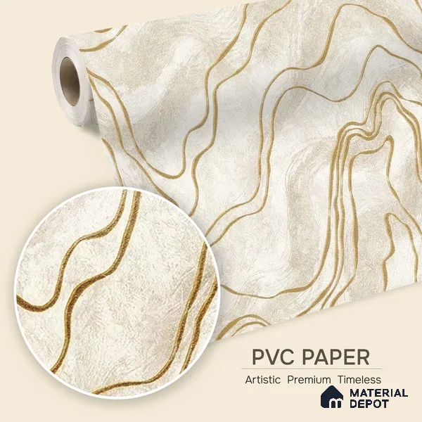 72504-1 | 5 Meter x 42 Inches Marble Look Wallpaper - 57.41 Sq. Ft. | Minimum 10% wastage during installation