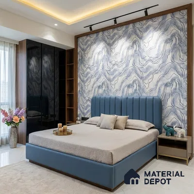72504-2 | 5 Meter x 42 Inches Marble Look Wallpaper - 57.41 Sq. Ft. | Minimum 10% wastage during installation