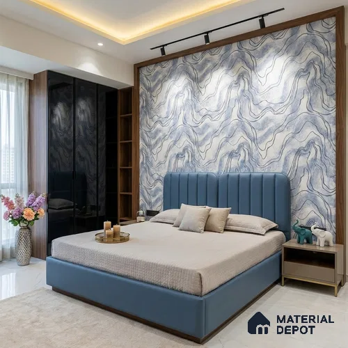 72504-2 | 5 Meter x 42 Inches Marble Look Wallpaper - 57.41 Sq. Ft. | Minimum 10% wastage during installation