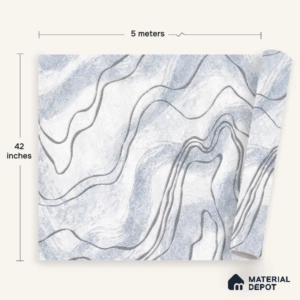 72504-2 | 5 Meter x 42 Inches Marble Look Wallpaper - 57.41 Sq. Ft. | Minimum 10% wastage during installation