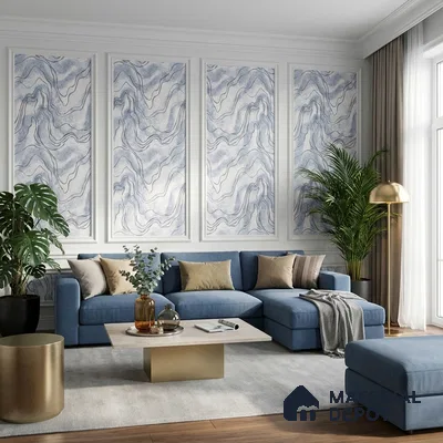 72504-2 | 5 Meter x 42 Inches Marble Look Wallpaper - 57.41 Sq. Ft. | Minimum 10% wastage during installation