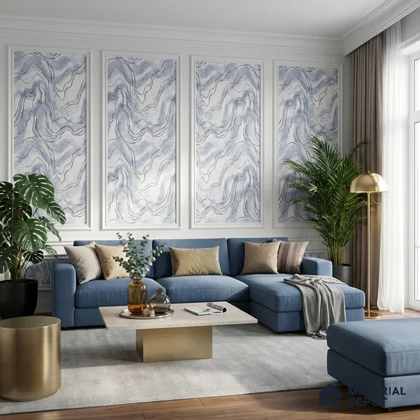 72504-2 | 5 Meter x 42 Inches Marble Look Wallpaper - 57.41 Sq. Ft. | Minimum 10% wastage during installation