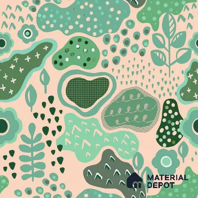 PAK035 - 5 | Kid Series Abstract Look 40 inches Sandblast Paper (Customized Size Wallpaper)