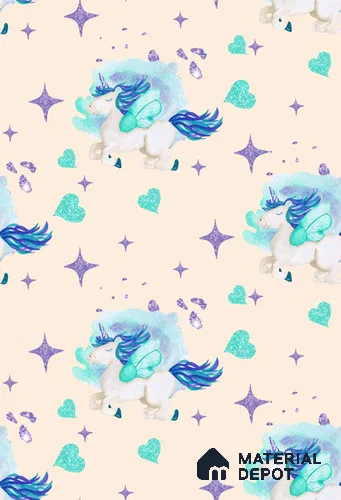 POS041 - 1 | Kid Series Animal Print Look 50 inches Premium Paper (Customized Size Wallpaper)