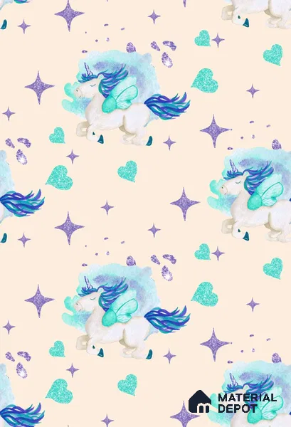 POS041 - 1 | Kid Series Animal Print Look 40 inches Canvas Paper (Customized Size Wallpaper)