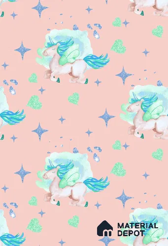POS041 - 3 | Kid Series Animal Print Look 40 inches Sandblast Paper (Customized Size Wallpaper)