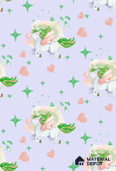 POS041 - 4 | Kid Series Animal Print Look 50 inches Premium Paper (Customized Size Wallpaper)
