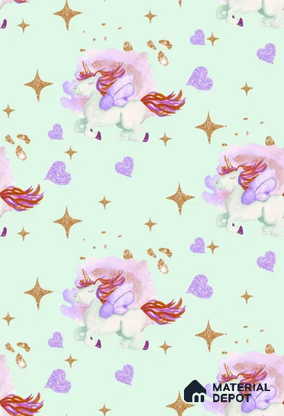 POS041 - 5 | Kid Series Animal Print Look 40 inches Sandblast Paper (Customized Size Wallpaper)