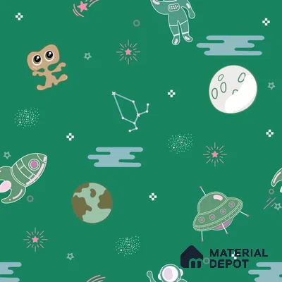 PDK007 - 1 | Kid Series Space Look 52 inches Economy Paper (Customized Size Wallpaper)