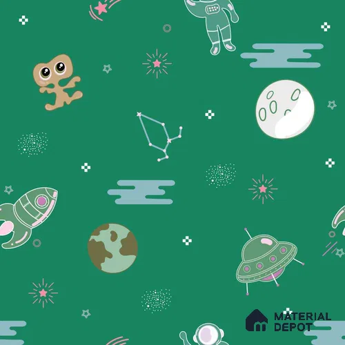 PDK007 - 1 | Kid Series Space Look 52 inches Economy Paper (Customized Size Wallpaper)