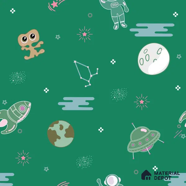 PDK007 - 1 | Kid Series Space Look 52 inches Economy Paper (Customized Size Wallpaper)