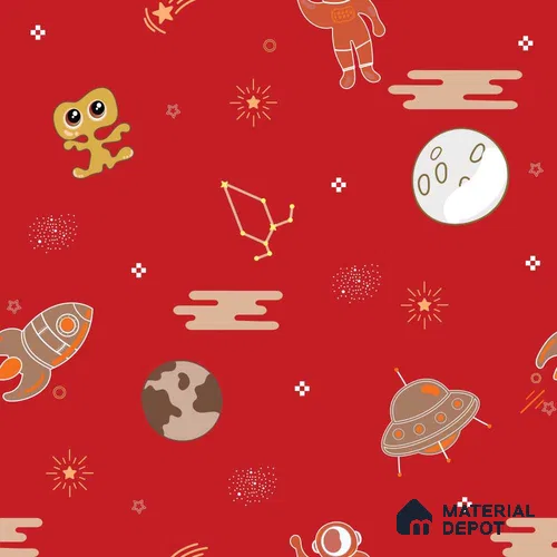 PDK007 - 2 | Kid Series Space Look 40 inches Canvas Paper (Customized Size Wallpaper)
