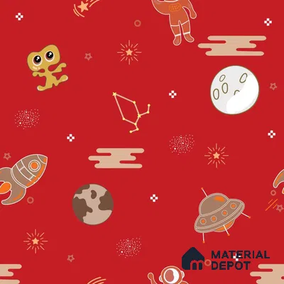 PDK007 - 2 | Kid Series Space Look 52 inches Economy Paper (Customized Size Wallpaper)