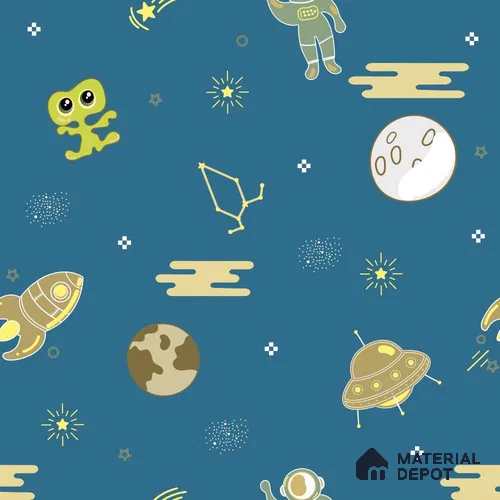 PDK007 - 3 | Kid Series Space Look 50 inches Premium Paper (Customized Size Wallpaper)