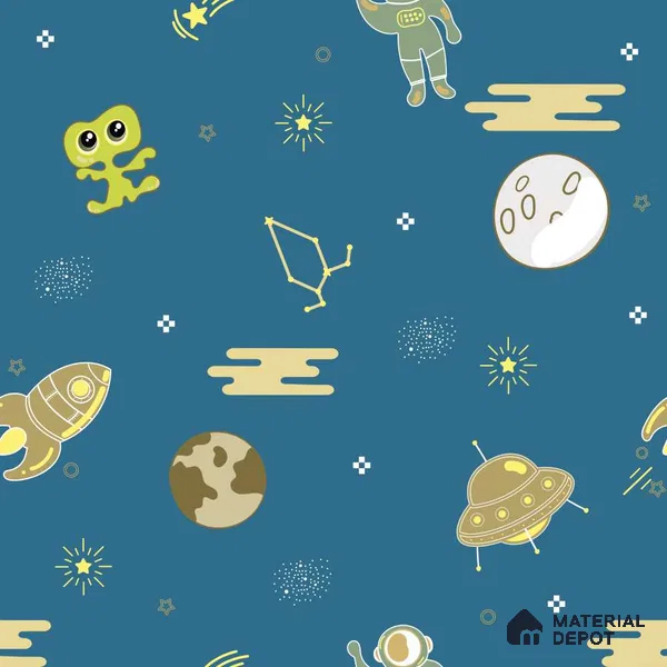 PDK007 - 3 | Kid Series Space Look 40 inches Canvas Paper (Customized Size Wallpaper)